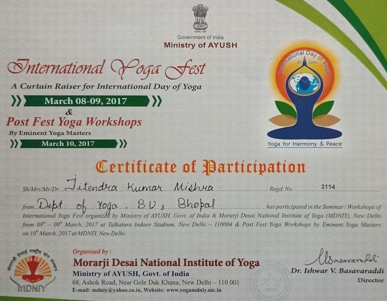 Master Yoga Teacher Accreditation